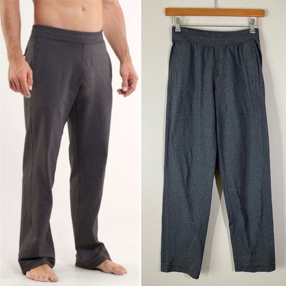 LULULEMON Men's Kung Fu Pant Gray Sweatpants Loungewear Casual Sporty Size S - Picture 1 of 14